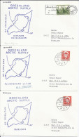 Dänemark Grönland 1968, 3 Brief Greenland Arctic Supply MS. Erika Dan. #2484 - Altri & Non Classificati