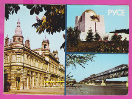 310307 / Bulgaria - Rousse Ruse - Theater Sava Ognyanov Chitalishte Zora Danube River Bridge Pantheon Heroes 1985 PC - Ponts