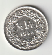 HELVETIA 1946: 1/2 Fr., Silver, KM 23 - 1/2 Franc