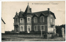 CPA Voyagé 1926 * THARON PLAGE " HERBADILLA " ( Villa Avec Petite Animation Au Portail Et Sur Le Perron ) - Tharon-Plage