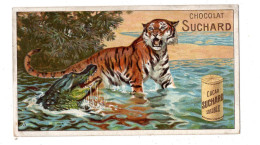 Chromo Chocolat Suchard, 142 / 5, Animaux Sauvages, Tigre, Crocodile - Suchard