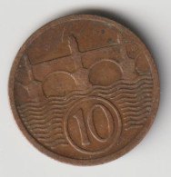 CZECHOSLOVAKIA 1927: 10 Haleru, KM 3 - Czechoslovakia