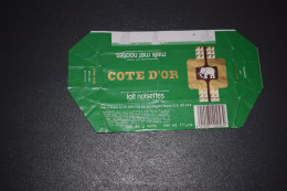 Emballage Chocolat Côte D'Or Chocolate Chocolade Lait Noisettes - Autres & Non Classés