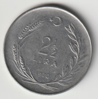 TURKEY 1970: 2 1/2 Lira, KM 893.2 - Turquia