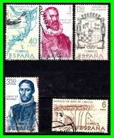 ESPAÑA.-  SELLOS AÑOS 1968 -. FORJADORES DE AMERICA .- SERIE .- - Usados