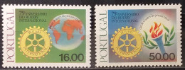 1980 - Portugal - 75th Anniversary Of Rotary International - MNH - 2 Stamps - Neufs