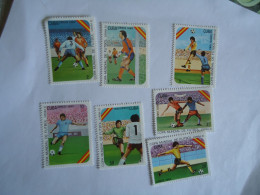 CUBA MNH  SET 7  STAMPS FOOTBALL  WORLD CUP  ESPANA 82 - 1982 – Spain