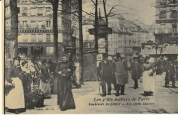 COPIE DE CARTE POSTALE ANCIENNE VENDEUSES AU PANIER AIL THYM LAURIER - Marchands Ambulants