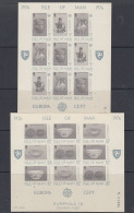 Europa Cept 1976 Isle Of Man "Eurphila '78" 2 Souvenir Sheets ** Mnh (59208) - 1976