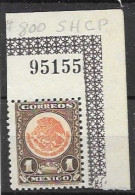 Mexico 1944 Mnh ** 12 Euros ++ With Sheet Number - But Fault: Light Diagonal Crease - Messico