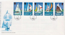 Guernsey Set On FDC - Sailing