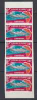 Dahomey 1994 Europafrique  (ship) Airmail 1v Strip Of 5v (IMPERFORATED) ** Mnh (59209) - Idées Européennes