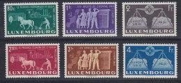 Luxemburg 1951 United Europe 6v ** Mnh   (59210) - Idées Européennes