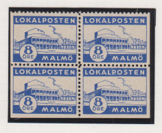 Zweden Lokale Zegel Cat. Facit Sverige 2000 Private Lokaalpost Malmö Lokalpostexpres 3 ; 4 Verschillende Tandingen - Ortsausgaben