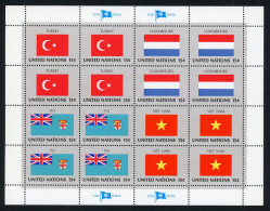 ONU NY Flag Series 1980 MNH Complete Set - Nuevos