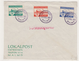 Zweden Lokale Zegel Cat. Facit Sverige 2000 Private Lokaalpost Malmö Lokalpostexpres 1/3 FDC Omslag - Ortsausgaben