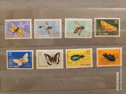 1964	Romania	Butterflies Beetles (F88) - Unused Stamps
