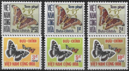 VIETNAM DU SUD - PAPILLONS - TAXE 15 A 20 - NEUF** MNH - Papillons