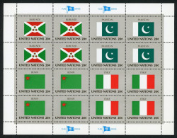 ONU NY Flag Series 1984 MNH Complete Set - Unused Stamps