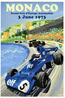 Grand Prix Automobile De Monaco 1973   -  Reproduction D'affiche Publicité - Carte Postale - Grand Prix / F1