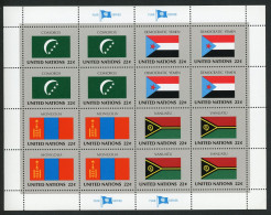 ONU NY Flag Series 1987 MNH Complete Set - Unused Stamps