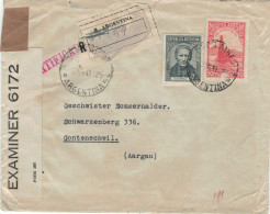 Reco Buenos Aires 3.11.1941 > Sommerhalter Gontenschwil 21.II.1942 - Zensur Examiner 6172 - Luis Braille - Storia Postale