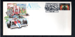 Australien 1985 Marke 945 Cars/Racing/Grand Prix/Formula 1 Gebraucht Auf FDC - Cartas & Documentos