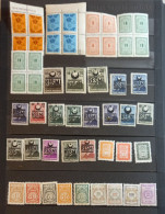 TURKEY REPUBLIC  1960-1979 OFFICIAL (RESMİ ) MNH,MLH,NG 50 STAMPS WITH 5 BLOCKS OF 4 - Nuovi