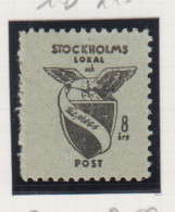 Zweden Lokale Zegel Cat. Facit Sverige 2000 Private Lokaalpost Stockholm Lokal Och Expresspost 2D - Local Post Stamps