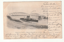 01 . Pont De Vaux . Pont De Fleurville Sur La Saone . Bateaux . Edit : Deveau-Picard . 1901 - Pont-de-Vaux