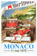 Monaco Grand Prix 1975 - McLaren-Ferrari  -  Reproduction D'affiche Publicité D'epoque  -  Carte Postale - Grand Prix / F1