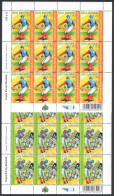 2007 San Marino, Coppa Europa 2007 Di Baseball, N. 2145-46 - Minifoglio 12 Valori Con Codice A Barre, MNH** - Blocchi & Foglietti