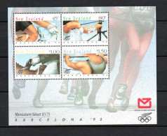 Neuseeland 1992 Block 32 Olympische Spiele Postfrisch - Hojas Bloque