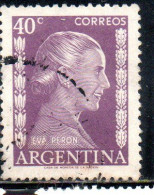 ARGENTINA 1952 EVA PERON 40c USED USADO OBLITERE' - Oblitérés