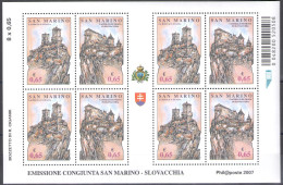 2007 San Marino, Rocche Di Libertà, BF 92 - MNH** - Blocchi & Foglietti