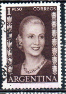 ARGENTINA 1952 EVA PERON 1p USED USADO OBLITERE' - Usados