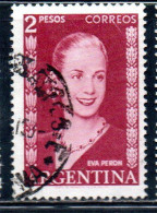 ARGENTINA 1952 1953 EVA PERON 2p USED USADO OBLITERE' - Used Stamps