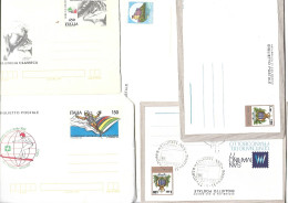 SAINT MARINO-BILLETS POSTALS 5 TRES BELLES ENVELOPPES DONT 4 NEUVES * * ET 1 NEUVE * *-1erJOUR DE 1977 - Interi Postali