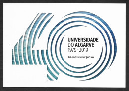 Portugal Carte Entier Postal Université Du Algarve 40 Ans 2019 Stationery Algarve University - Interi Postali