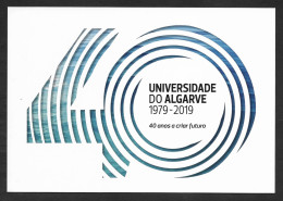 Portugal Carte Entier Postal Université Du Algarve 40 Ans 2019 Stationery Algarve University - Postwaardestukken