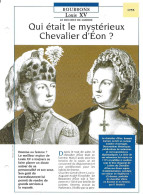 FICHE ATLAS: QUI ETAIT LE MYSTERIEUX CHEVALIER D'EON? -BOURBONS - Histoire