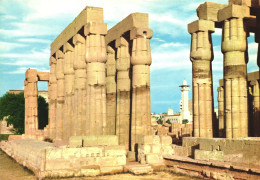 LUXOR, PAPYRUS COLUMNS, TEMPLE, ARCHITECTURE, EGYPT, POSTCARD - Luxor