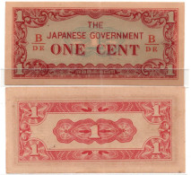 Japan Government Occupation JIM Burma 1 Cent WWII UNC B309 P-9 - Japon