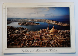 Vintage-Photo Postcard-MALTA-Maltese Archipelago-Aerial View Of Valletta-used-2008 - Malta