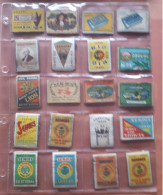 20 Vintage Etiketten Lucifersdoosjes/labels Matchboxes TABAK SEMOIS OBOURG / RIZLA Sigarettenpapier Enz. - Boites D'allumettes - Etiquettes
