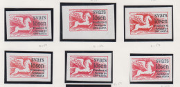 Zweden Lokale Zegel Bestemd Voor Post Naar Tijdschrift "Het Beste" (Det Bästa) 4  6x - Local Post Stamps