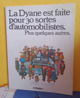 2 BROCHURES  VOITURES CITROEN   DIANE ET MEHARI  BON ETAT - Voitures