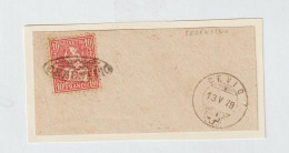 CH Heimat TI Cerentino 1878-05-13 (Cevio) Strahlenstempel Auf Briefstück - Brieven En Documenten