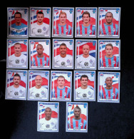 Trading Cards, Carte De Collection, Sports, Football, Panini 50, 1961-2011, STADE MALHERBE CAEN, Lot De 17 TRADIND CARDS - Trading Cards