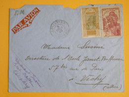 DM6 AOF  GUINEE  BELLE   LETTRE FM   1940 A VICHY FRANCE + + AFF.   INTERESSANT+ + - Covers & Documents